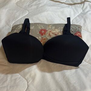 New with Tags Women's Montelle Wire-Free Black T- Shirt Bra 36 F